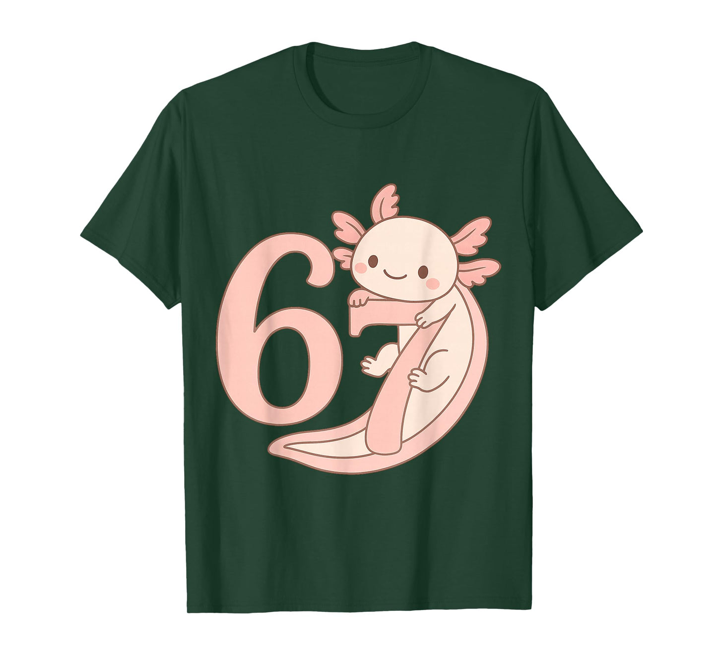 67 Axolotl Funny Meme Viral T-Shirt