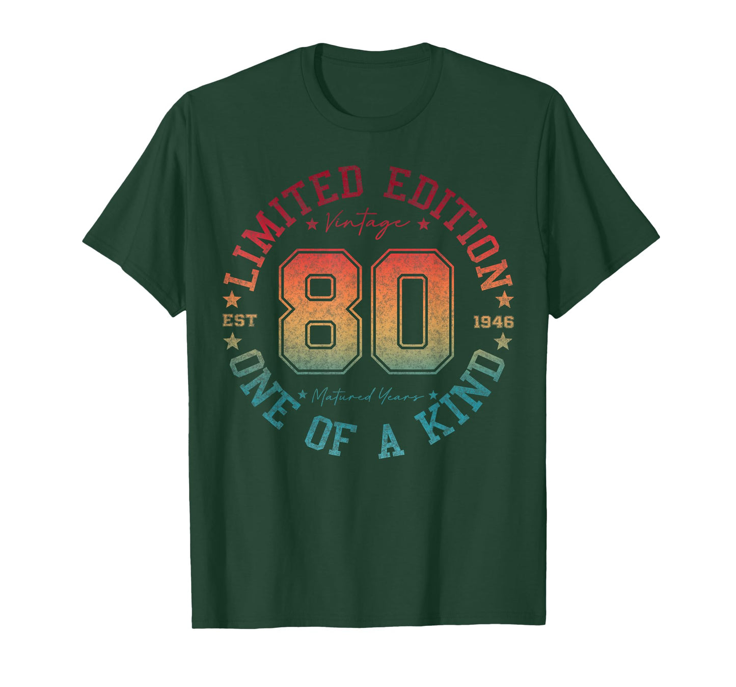 80 Year Old Gifts Vintage 1946 Limited Edition 80th Birthday T-Shirt