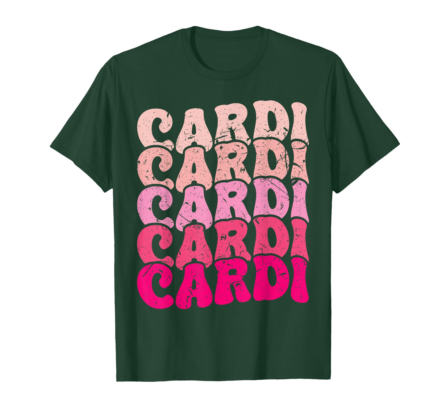 Vintage Cardi Personalized Name I Love Cardi 80's Groovy T-Shirt