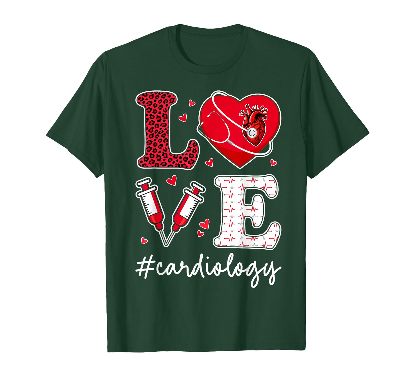 Love Cardiology - Valentine’s Day Cardiologist Couple T-Shirt