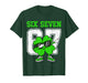 Boys St Patricks Day Dabbing Shamrock Clover 67 Six Seven T-Shirt