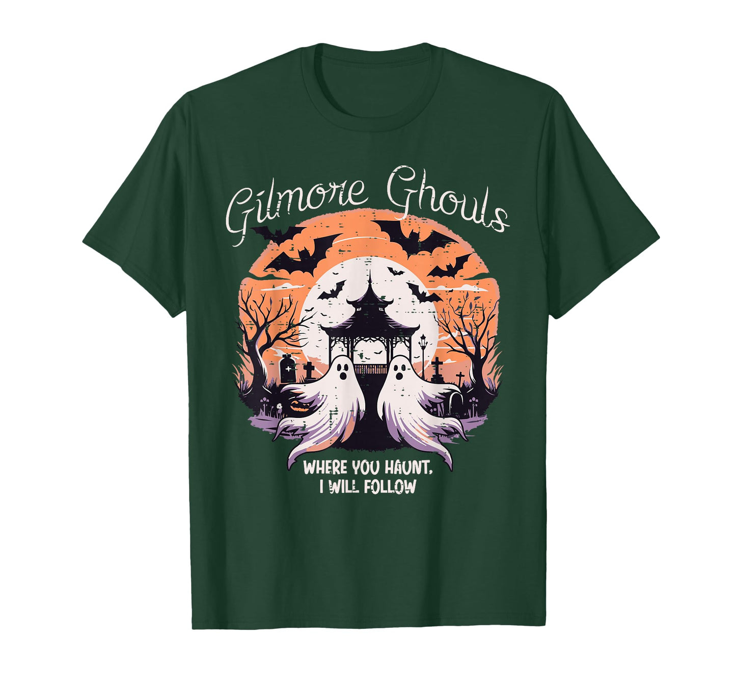 Halloween Ghosts Gilmore Ghouls Funny Costume Women Men Kids T-Shirt