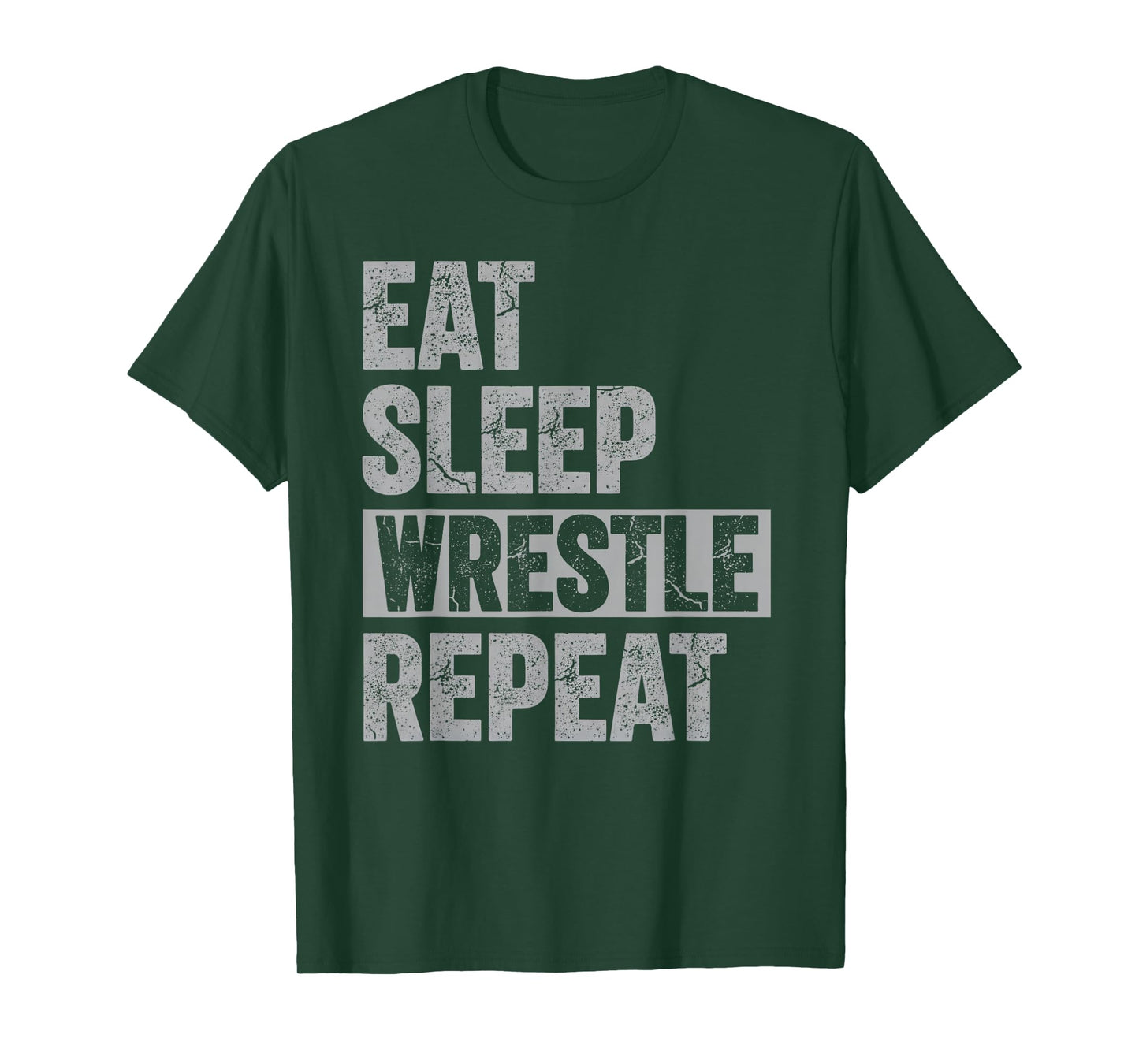 Funny Wrestling Eat Sleep Wrestle Repeat T-Shirt