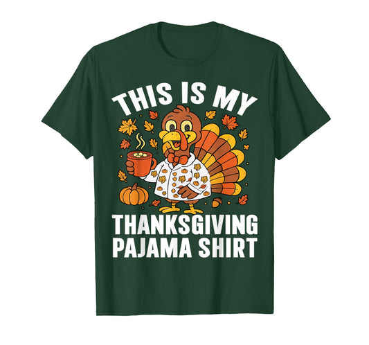 This is My Thanksgiving Pajama Shirt Adult Kid Men Women T-Shirt