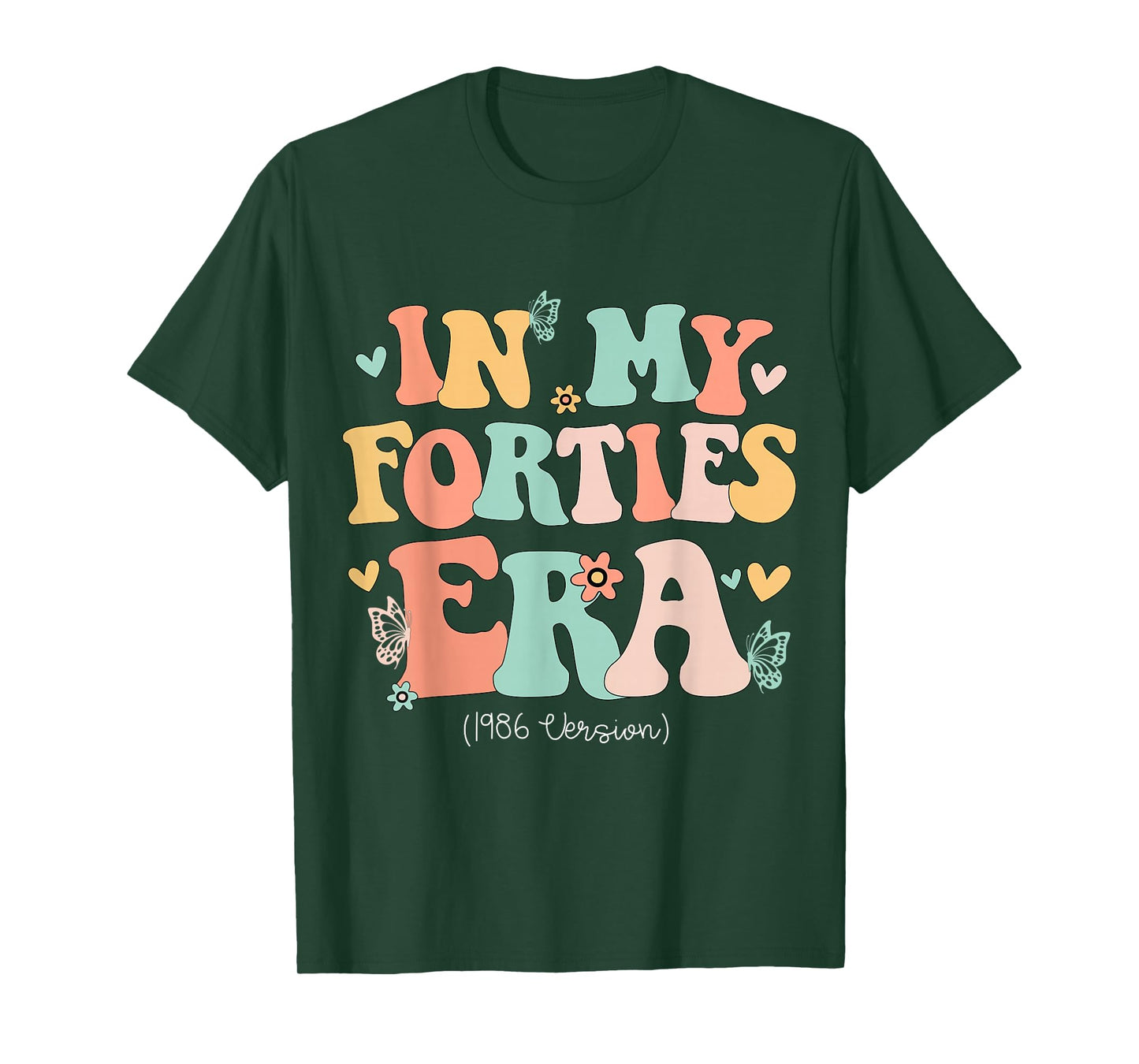 in My Forties Era Cute 40th Birthday 1986 Bday Women T-Shirt