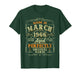 60 Years Old Men Made in March 1966 Vintage 60th Birthday T-Shirt