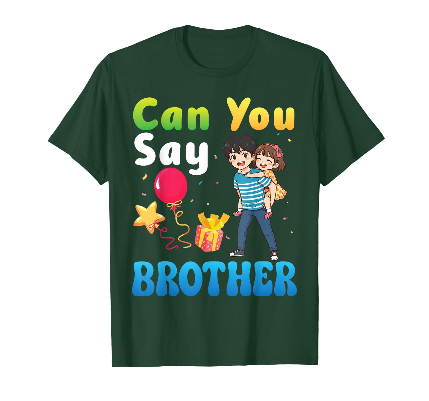 Can You Say Brother and Sister Together Happy First Birthday T-Shirt