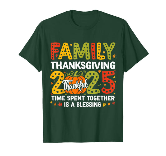 Family Thanksgiving 2025 Thanksgiving Crew Matching Fall T-Shirt