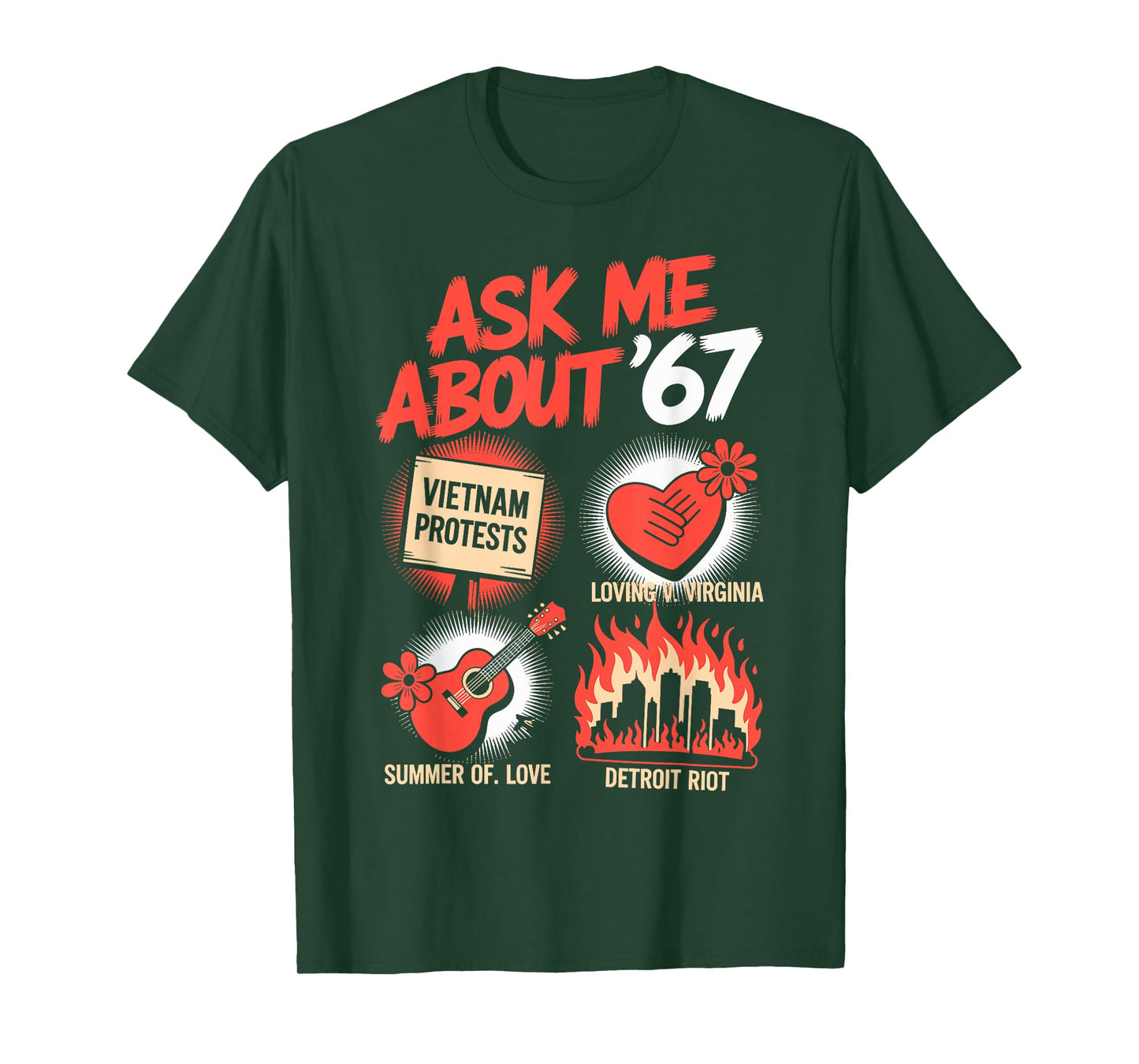 Funny 67 History Teacher Teacher 6 7 Funny Overuse '67 T-Shirt