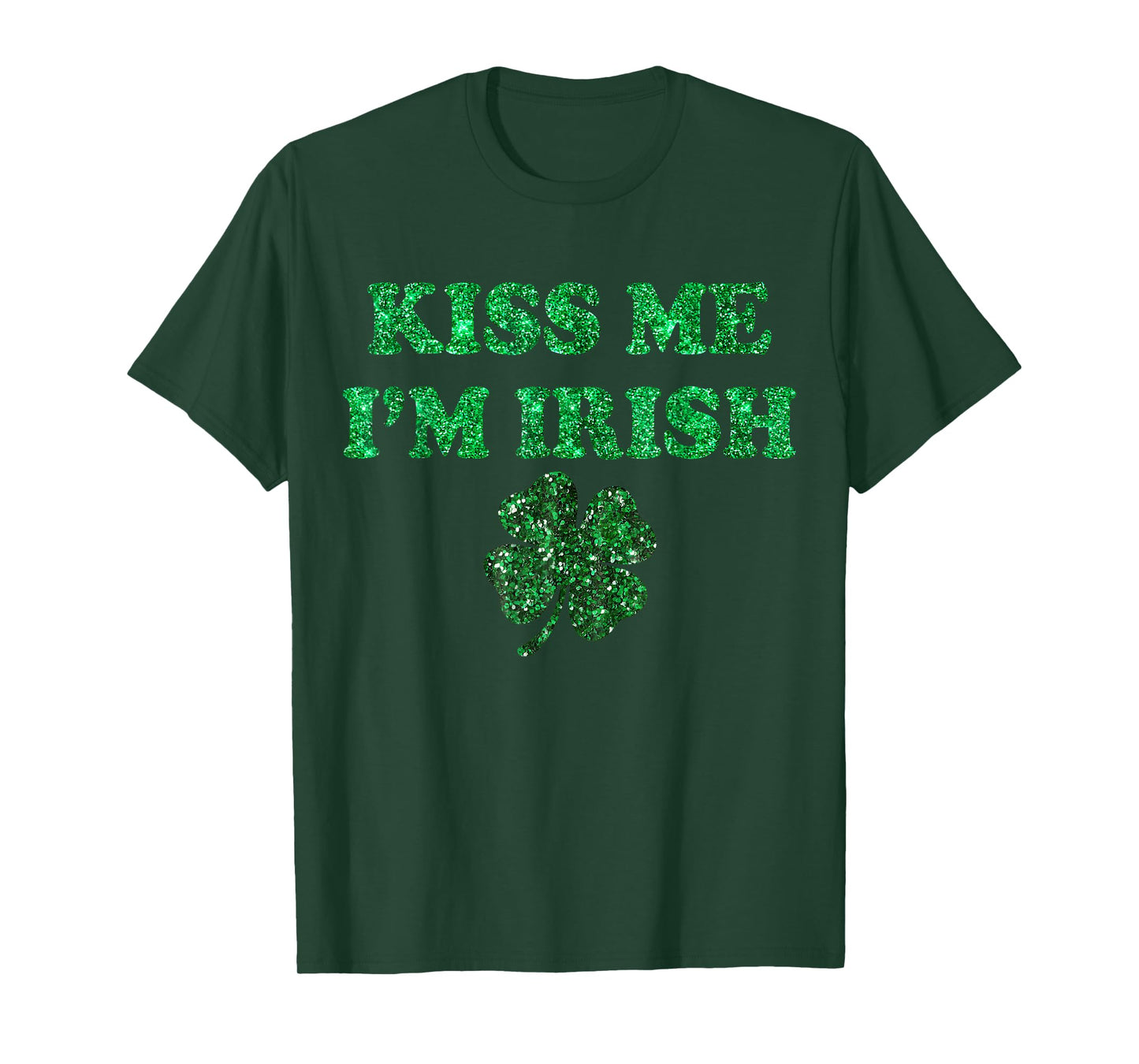 Kiss Me I'm Irish Funny Men Women Kids St Patricks Day T-Shirt