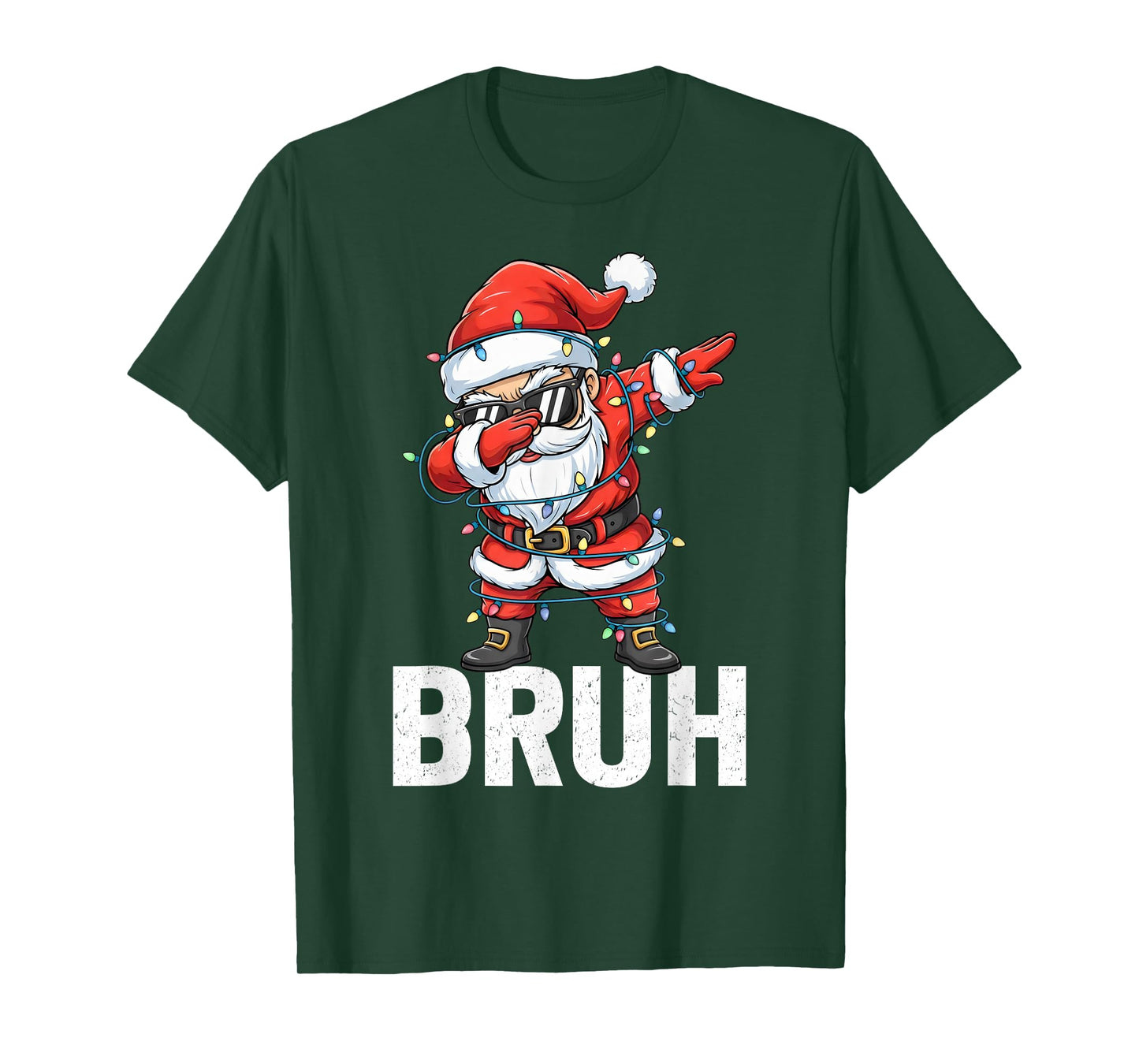 Dabbing Santa Bruh Christmas Santa Hat Xmas Dab Boys Kids T-Shirt