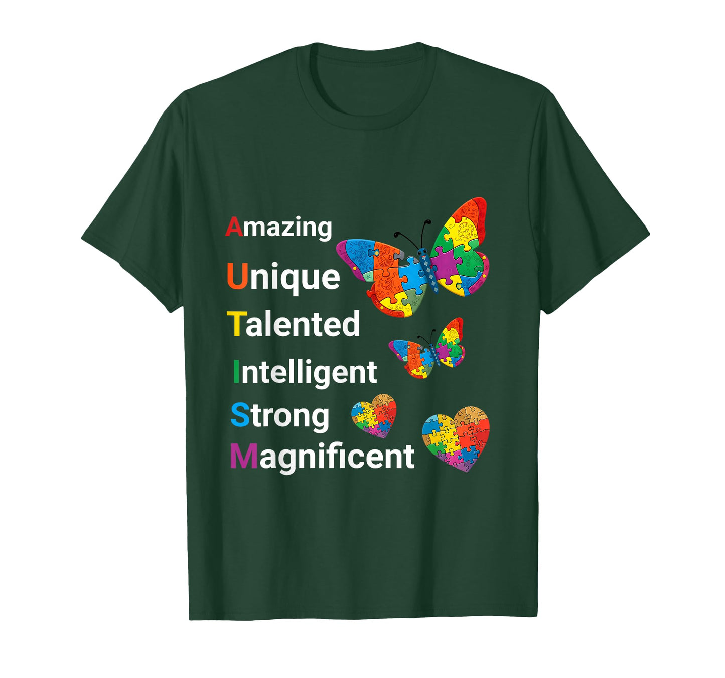 Autism Awareness Positive Qualities Autistic Men Women Kids T-Shirt