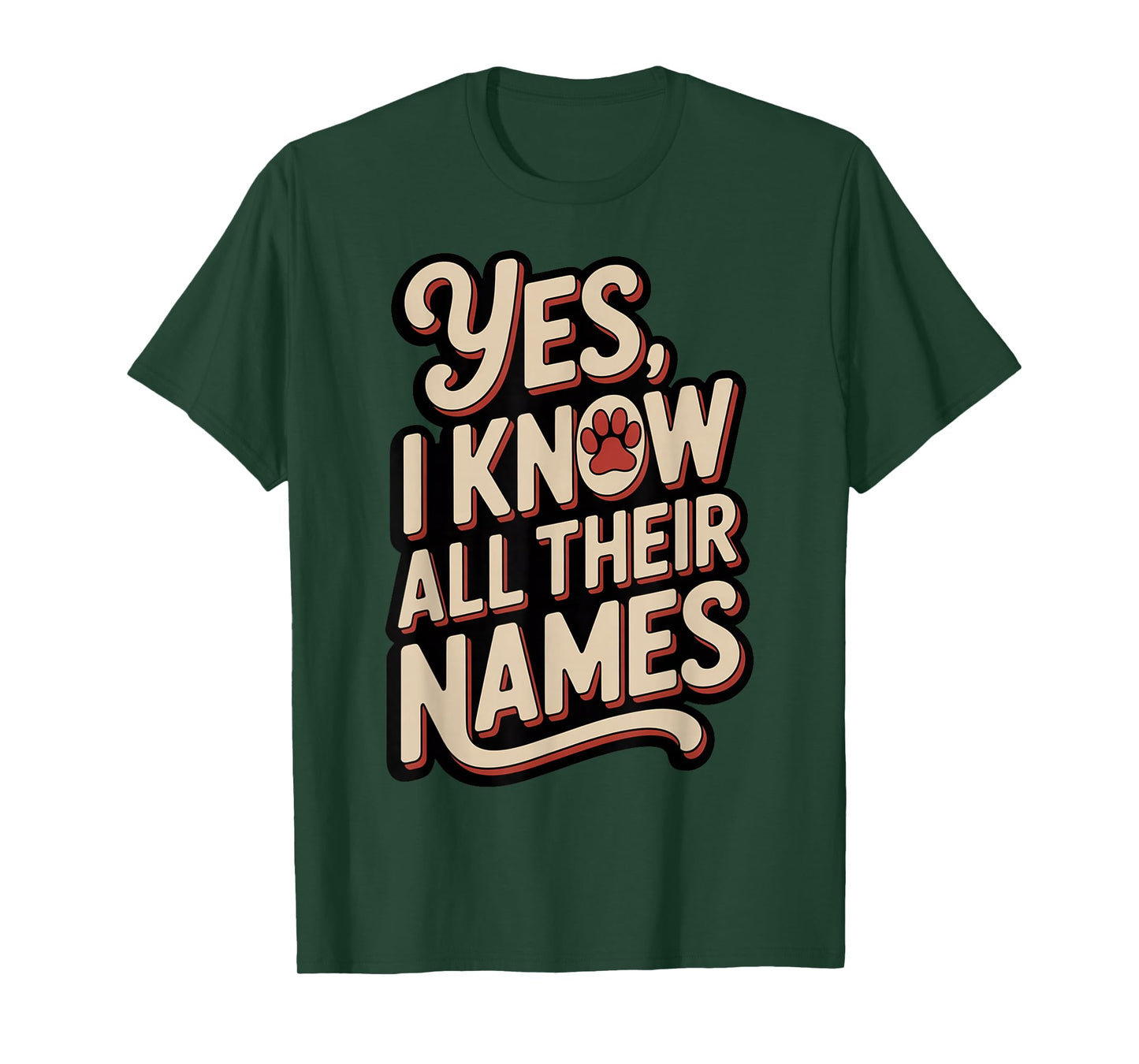 Funny Husky Kennel Staff - Yes I Know All Their Names T-Shirt