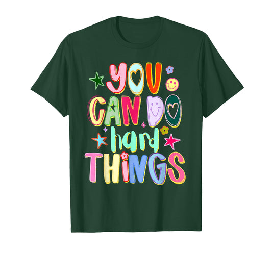 You Can Do Hard Things Autism Awareness Autistic Puzzle T-Shirt