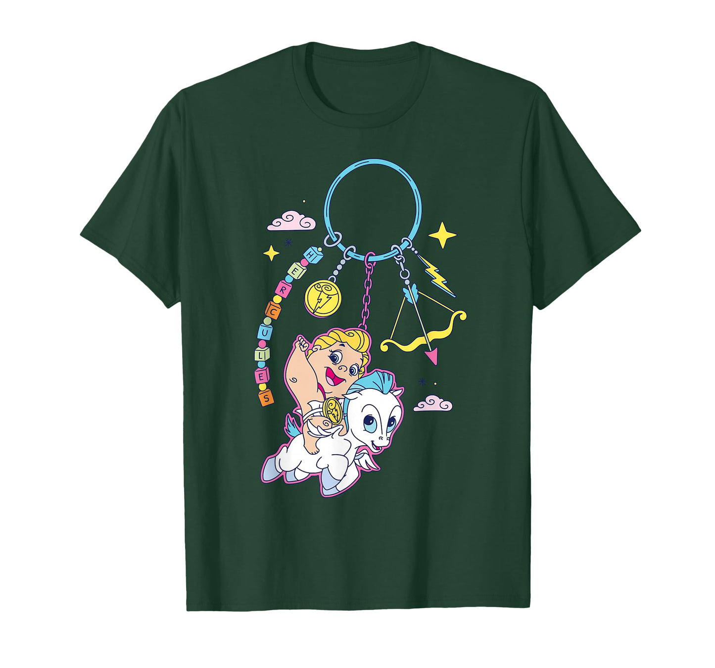 Disney Baby Hercules and Pegasus Fashion Bag Charm T-Shirt
