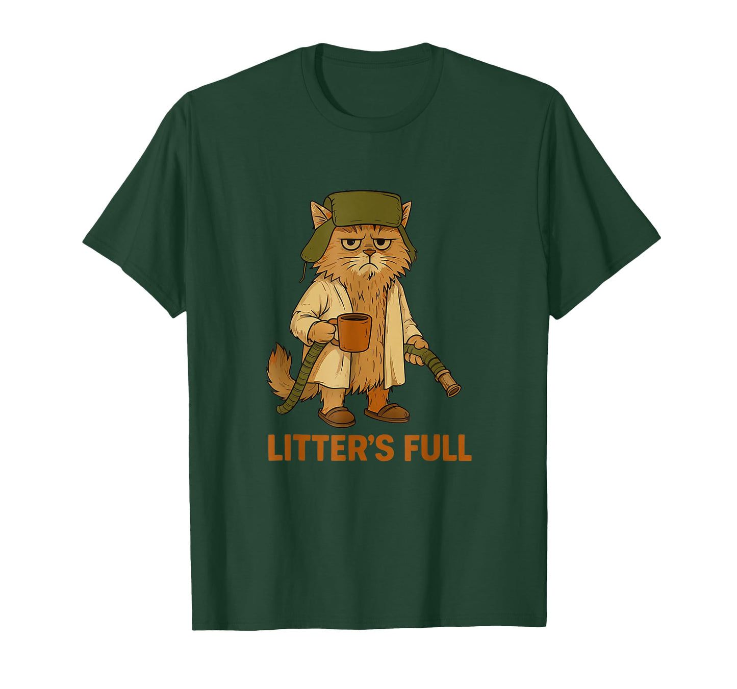 Litter’s Full Funny Cat Lovers Christmas for Men Women Kids T-Shirt