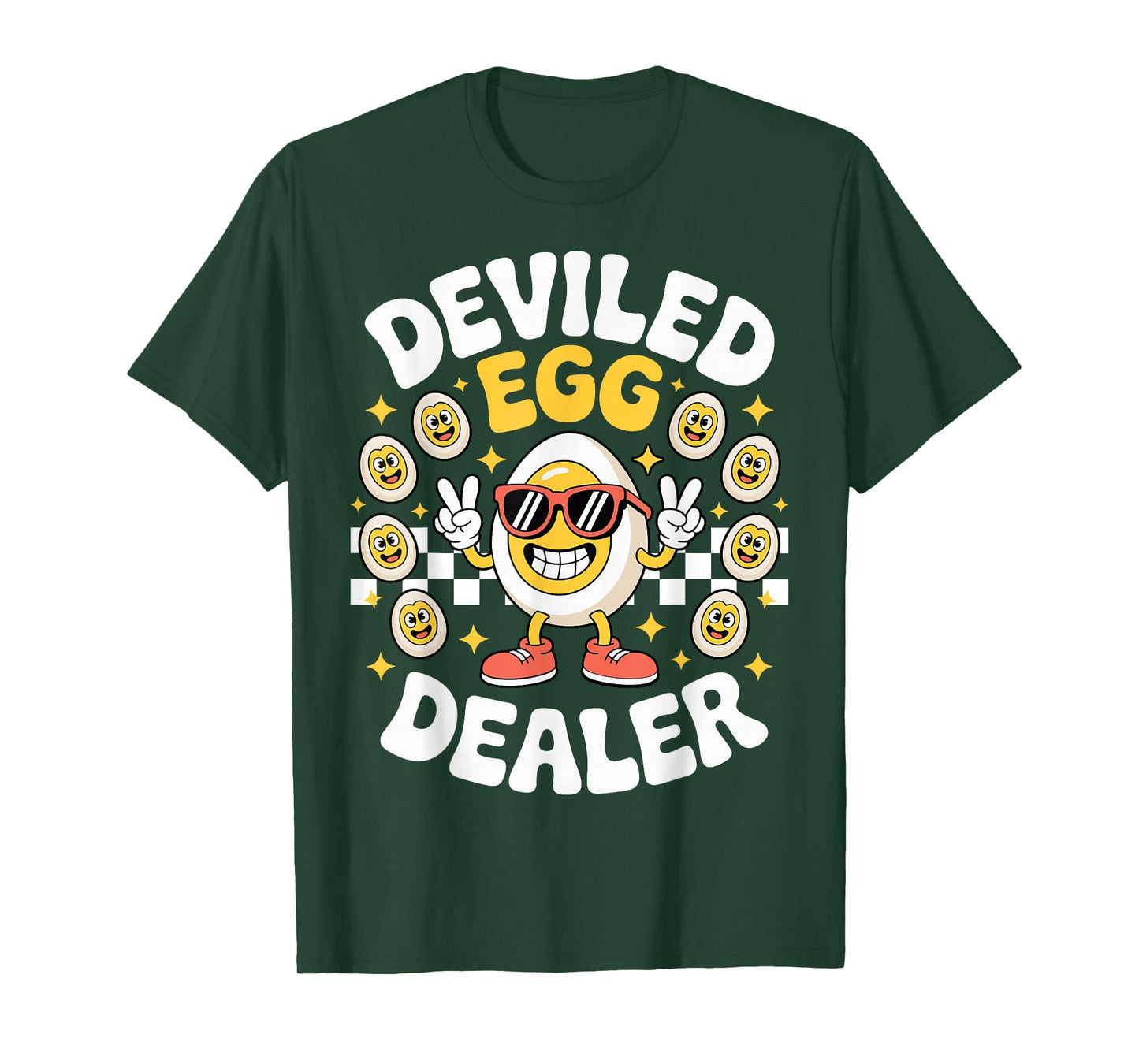 Deviled Egg Dealer Retro Thanksgiving Food Deviled Egg T-Shirt