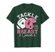 Tackle Breast Cancer Awareness Pink Ribbon American Football T-Shirt