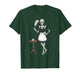 French Maid Skeleton Halloween Funny for Men Boys Kids T-Shirt