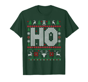 Ho Where's My Ho at Funny Ugly Xmas Sweater Christmas Couple T-Shirt