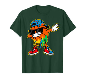 Dabbing Basketball Ice Cream Drip Boys Basketball Stuff T-Shirt