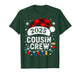 Cousin Crew Christmas 2025 Santa Kids Family Matching Group T-Shirt