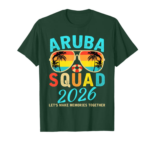Aruba Squad 2026 Vacation Friends Family Matching Group T-Shirt