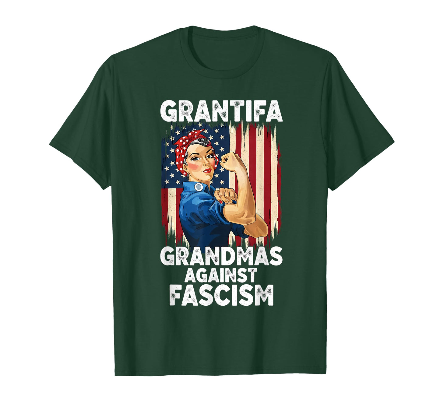 Grantifa Grandmas Against Fascism Feminist Political T-Shirt