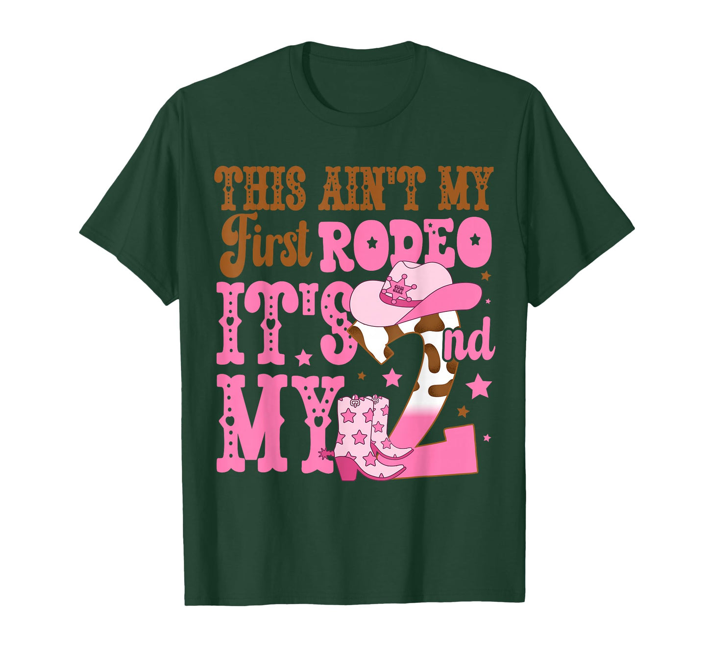 This Ain't My First Rodeo Its My 2nd Girl Birthday Outfit T-Shirt