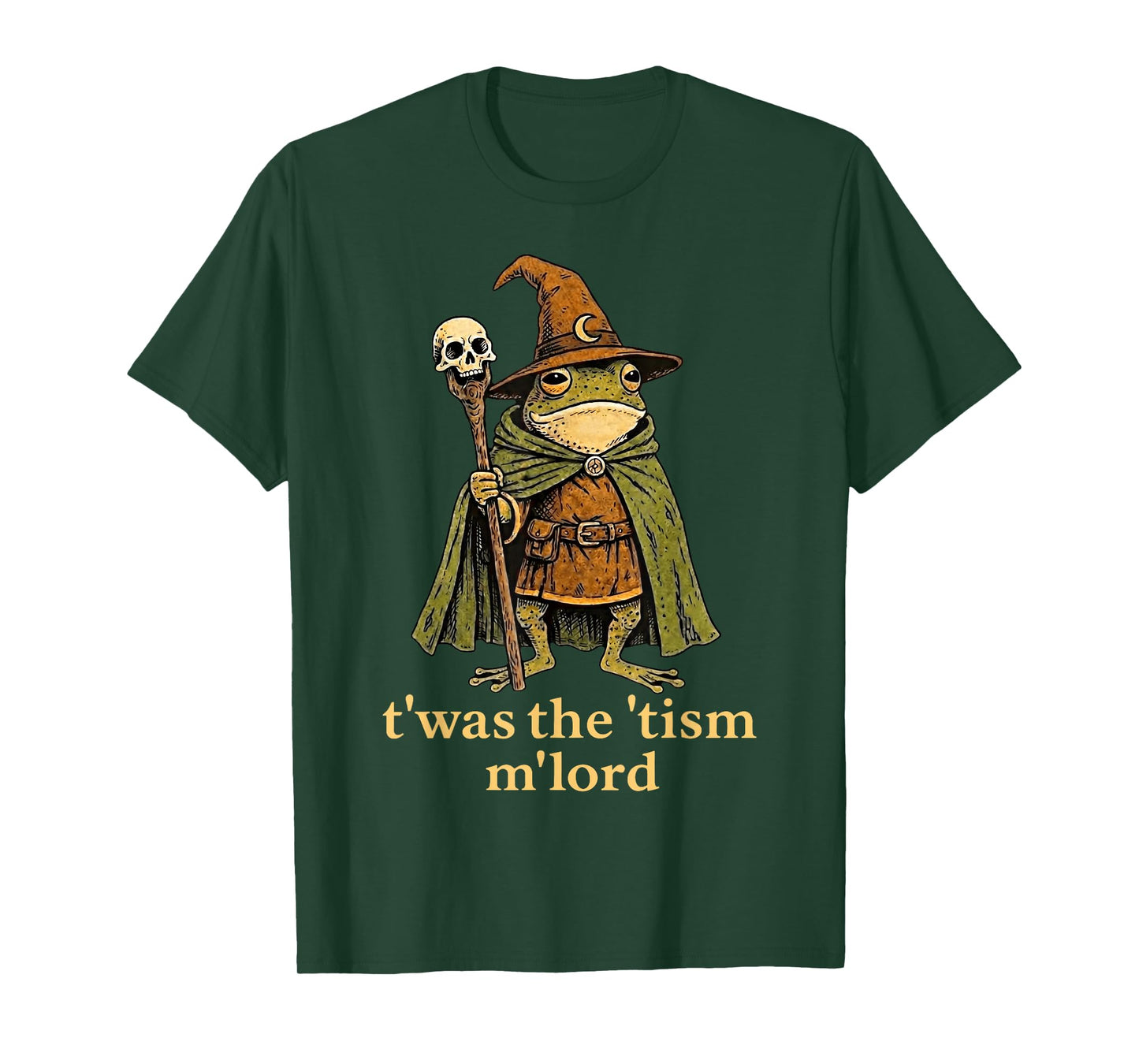 T'was The 'Tism M'Lord Frog Wizard Tism T-Shirt