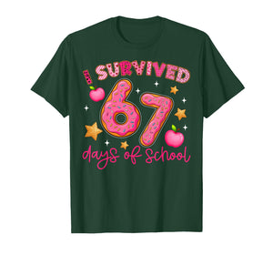I Survived 67 Days of School Funny 67 Teachers Students Meme T-Shirt