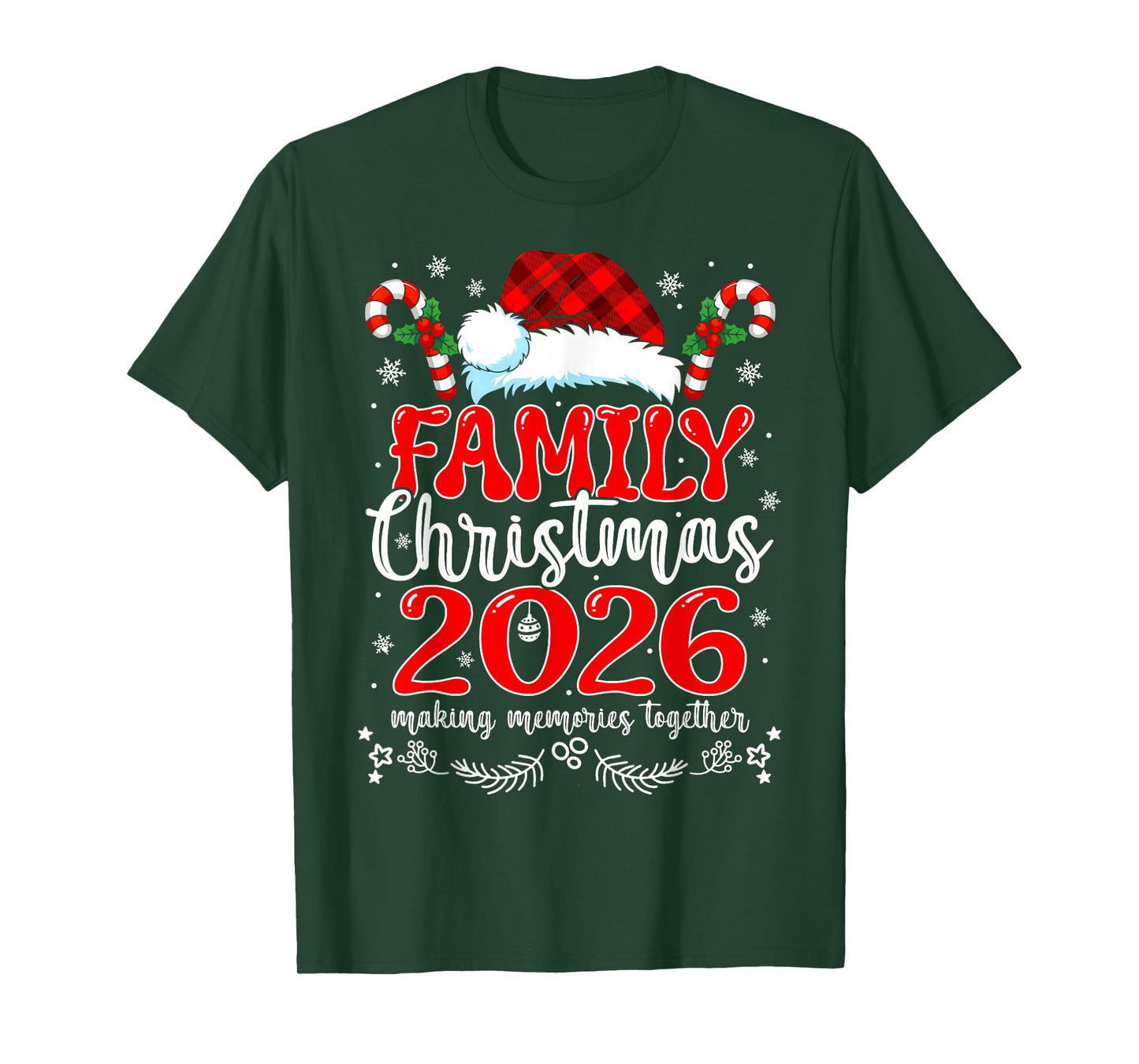 Matching Family Christmas 2026 Pajama Xmas Squad Funny T-Shirt