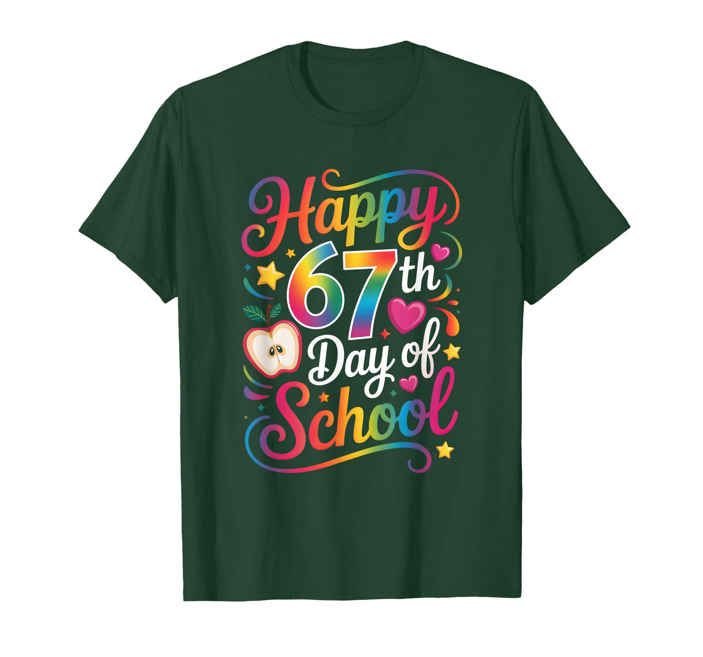 Happy 67 Days of School Six Seven Meme 100th Day of School T-Shirt
