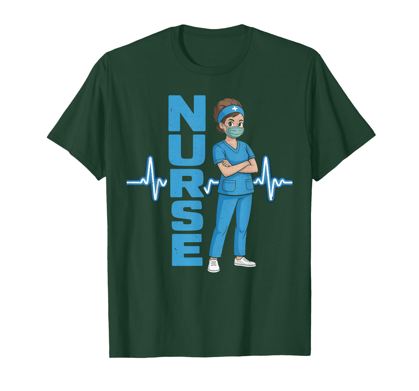 Nurse Uniform Face Mask Funny Nursing, Nurses Lover T-Shirt