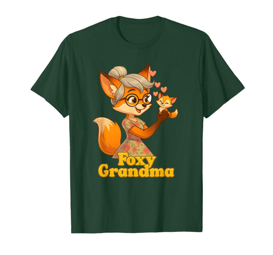 Awesome Foxy Grandma, Adorable Grandma Gifts, Grandmother T-Shirt