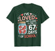 Loved My Class for 67 Days of School Valentine's Day Teacher T-Shirt