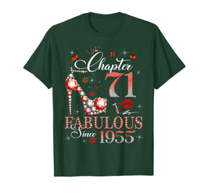 Chapter 71 Fabulous Since 1955 71st Birthday Women Girls T-Shirt