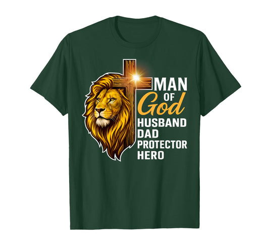 Man of God Lion of Judah Christian Faith T-Shirt