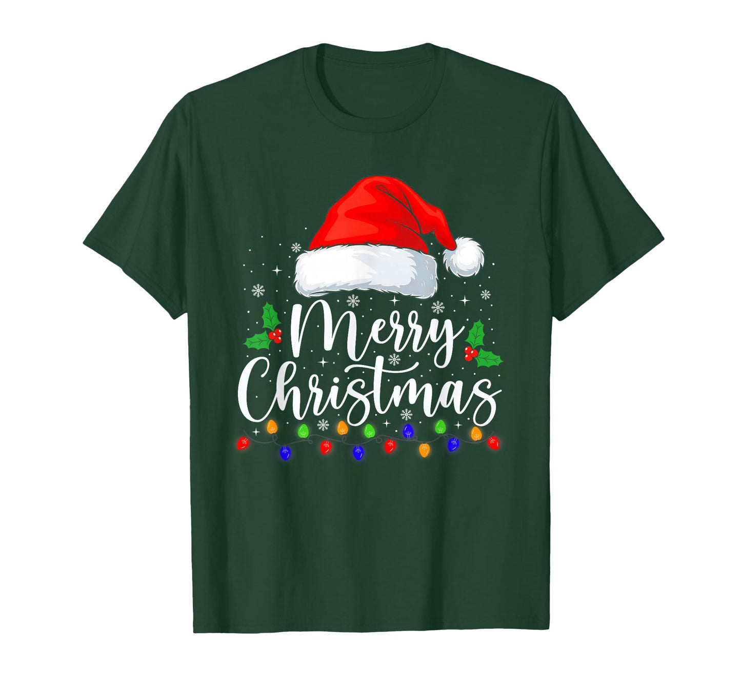 Merry Christmas Family Matching Pajamas Funny Xmas Men Women T-Shirt