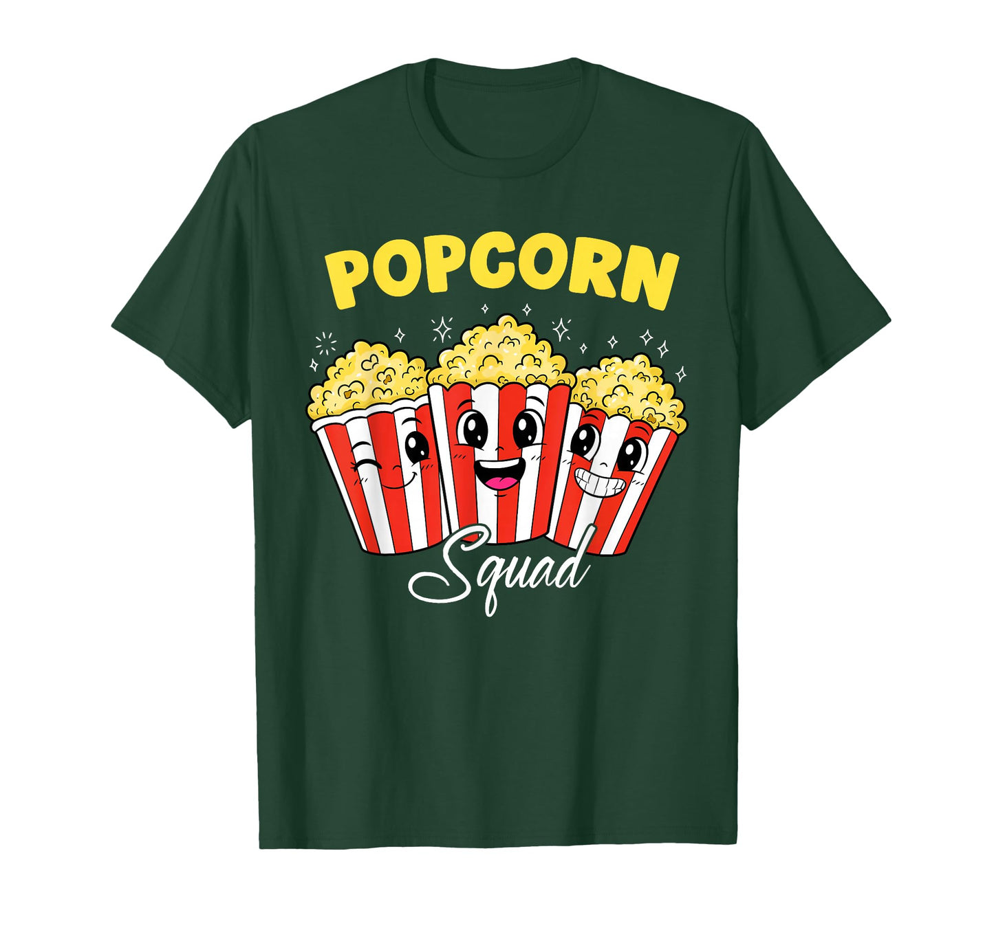 Funny Popcorn Squad Theater Movie Snack Cinema Food Lover T-Shirt