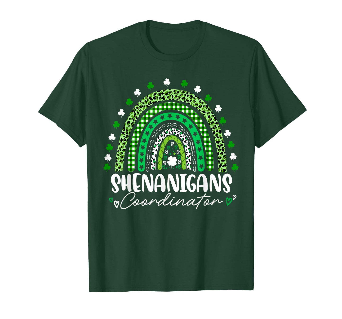 St Patricks Day Shenanigans Coordinator Shamrock Teacher T-Shirt