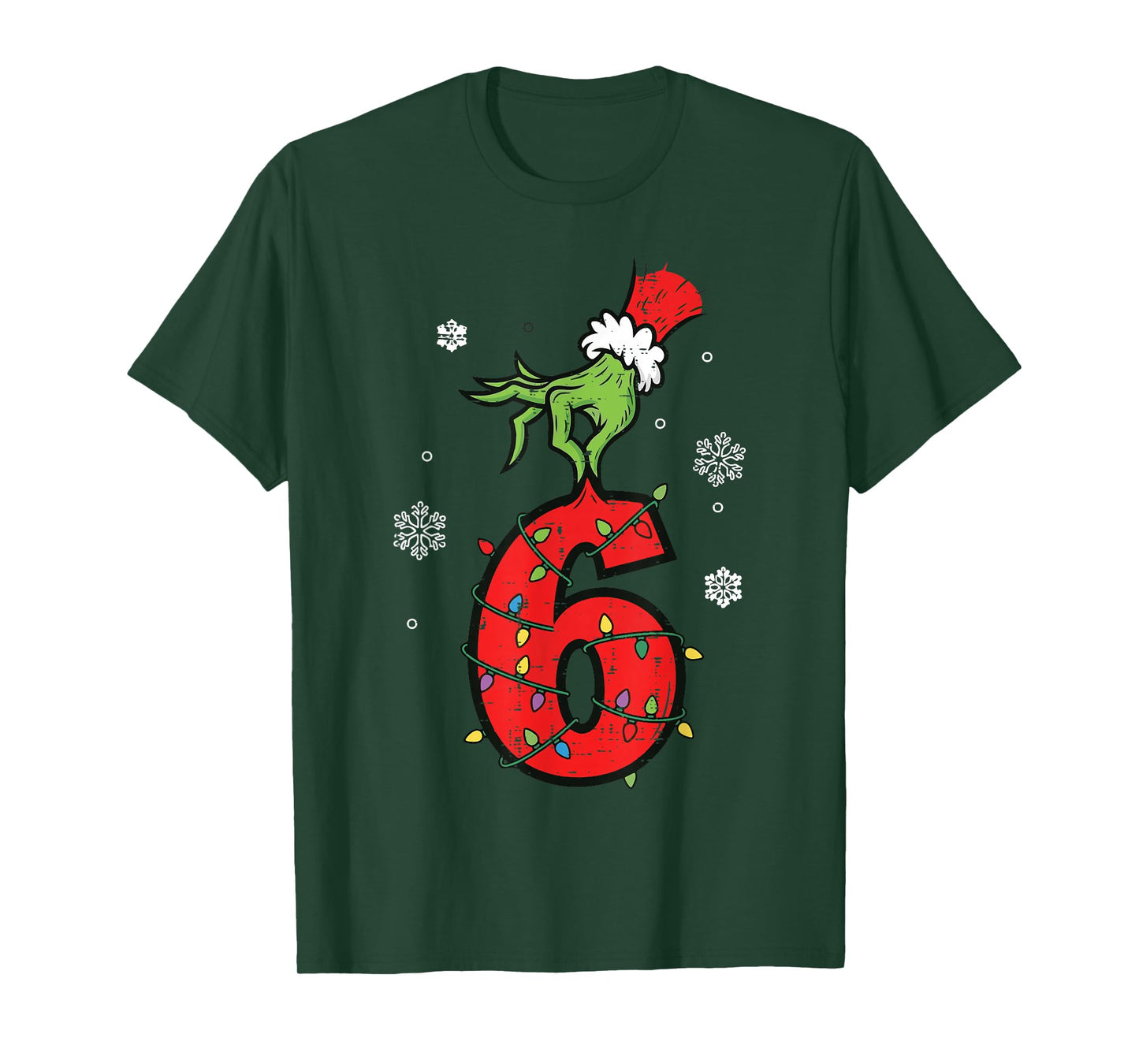 Number 6 Matching 67 Meme 6 7 Christmas Boys Youth Kids T-Shirt