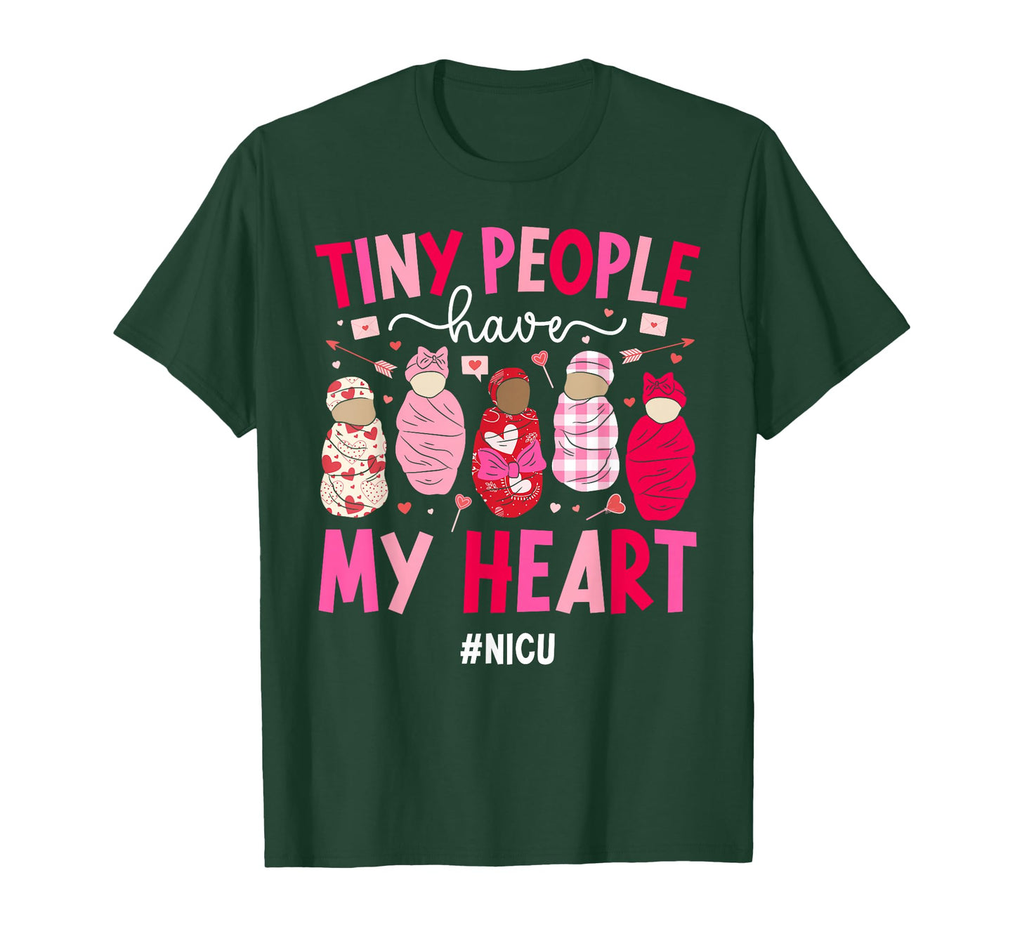 Valentine NICU Nurse Valentines Day Neonatal ICU Nurse T-Shirt