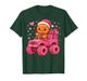 Gingerbread in Pink Christmas Monster Truck T-Shirt