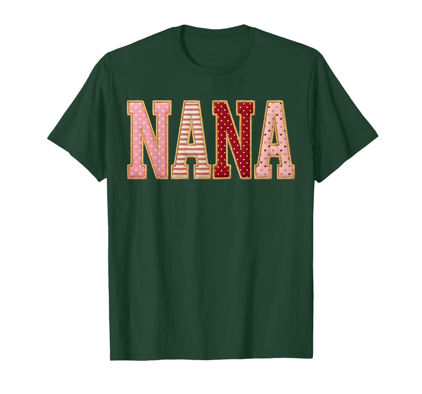 Mama Gifts Mother Love Grandma Hearts Valentine Nana T-Shirt