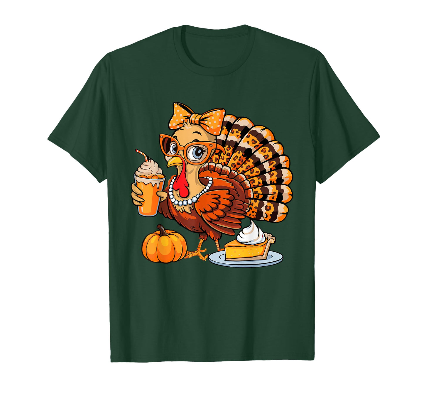 Turkey Thanksgiving Shirt Women Girls Turkey Thanksgiving T-Shirt