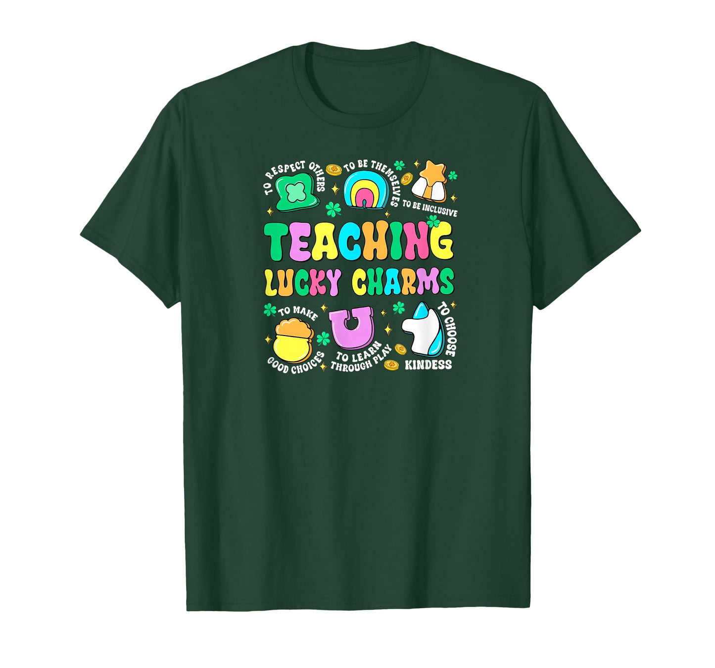 St Patricks Day Special Education Teaching Lucky Charms T-Shirt