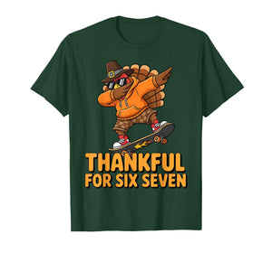 67 Thanksgiving Boys Six Seven Meme Brainrot Thankful for 67 T-Shirt