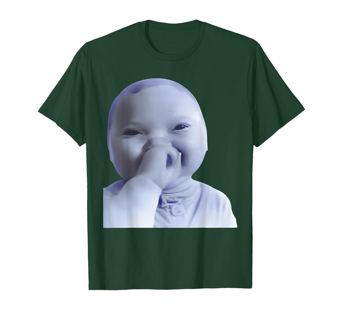 Funny Holding Back A Laugh Ai Baby Laughing Meme T-Shirt
