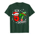 Six Seven 67 Meme 6 7 Elf Santa Christmas T-Shirt